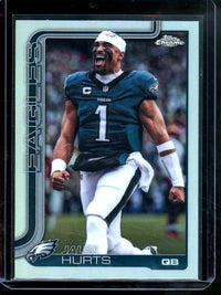 2025 Topps Chrome Jalen Hurts Image Variation Refractor Eagles