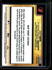 2025 Topps Flagship Coby Mayo Rookie Debut Golden Mirror SSP Orioles