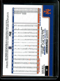 2025 Topps Chrome Darryl Strawberry Wave Refractor /75 Mets B