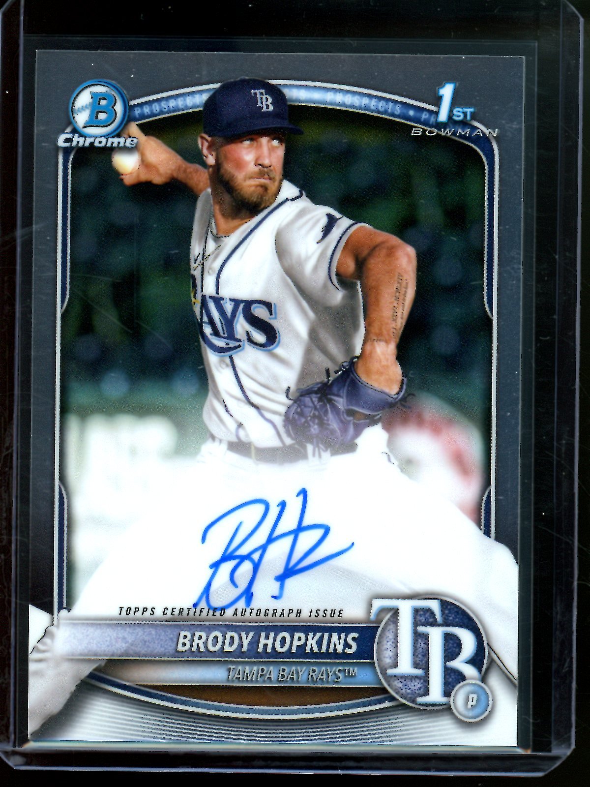 2025 Bowman Chrome Brody Hopkins 1st Autograph Rays