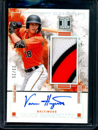 compare product 2025 Panini Impeccable Vance Honeycutt Elegance Patch Autograph /25 Orioles