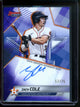 2025 Bowmans Best Zach Cole Purple Autograph Refractor /75 Astros