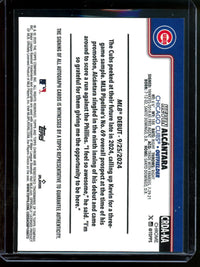 2025 Topps Chrome Kevin Alcantara Gold Rookie Autograph /50 Cubs