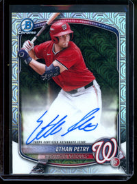 2025 Bowman Chrome Ethan Petry Mojo Autograph Nationals