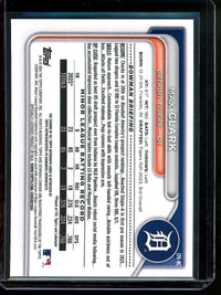 2024 Bowman Chrome Max Clark True Orange Autograph /25 Tigers