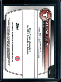 2025 Bowman Chrome Aaliyah Crump Refractor Autograph /499 Texas