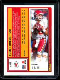 2025 Panini Optic Trent Green Gold Parallel /10 Chiefs