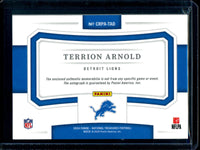 2024 Panini National Treasures Terrion Arnold Crossover Rookie Patch Autographs /99 Lions