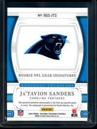 2024 Panini National Treasures Ja'Tavion Sanders Rookie NFL Gear Signatures /25 Panthers