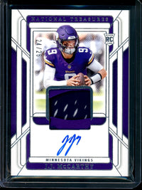 2024 Panini National Treasures JJ McCarthy Rookie Glove Signatures /25 Vikings