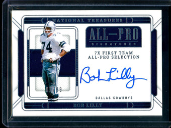 compare product 2024 Panini National Treasures Bob Lilly All-Pro Signatures /99 Cowboys