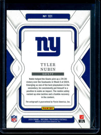 2024 Panini National Treasures Tyler Nubin Rookie Autograph /35 Giants