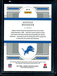 2023 Panini National Treasures Hendon Hooker Rookie Patch Autograph /12 Lions