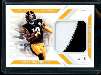 compare product 2018 Panini National Treasures JuJu Smith-Schuster Colossal Relic /25 Steelers