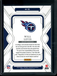 2024 Panini National Treasures Will Levis /8 Titans