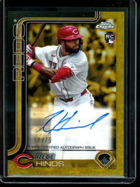 2025 Topps Gilded Rece Hinds Rookie Autograph /75 Reds