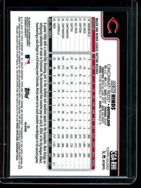 2025 Topps Gilded Rece Hinds Rookie Autograph /75 Reds