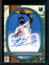 2025 Topps Museum Collection Rece Hinds Rookie Autograph /15 Reds