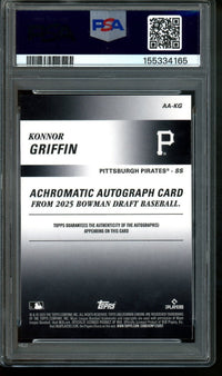 2025 Bowman Draft Konnor Griffin Achromatic Autograph Gold /50 PSA 9 Pirates