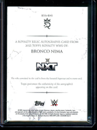 2025 Topps Royalty Bronco Nima Relic Autograph /99