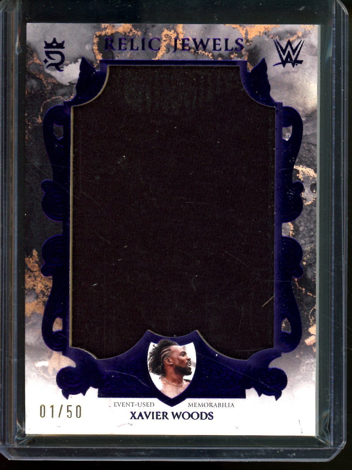 2025 Topps Royalty Xavier Woods Relic Jewels Card /50