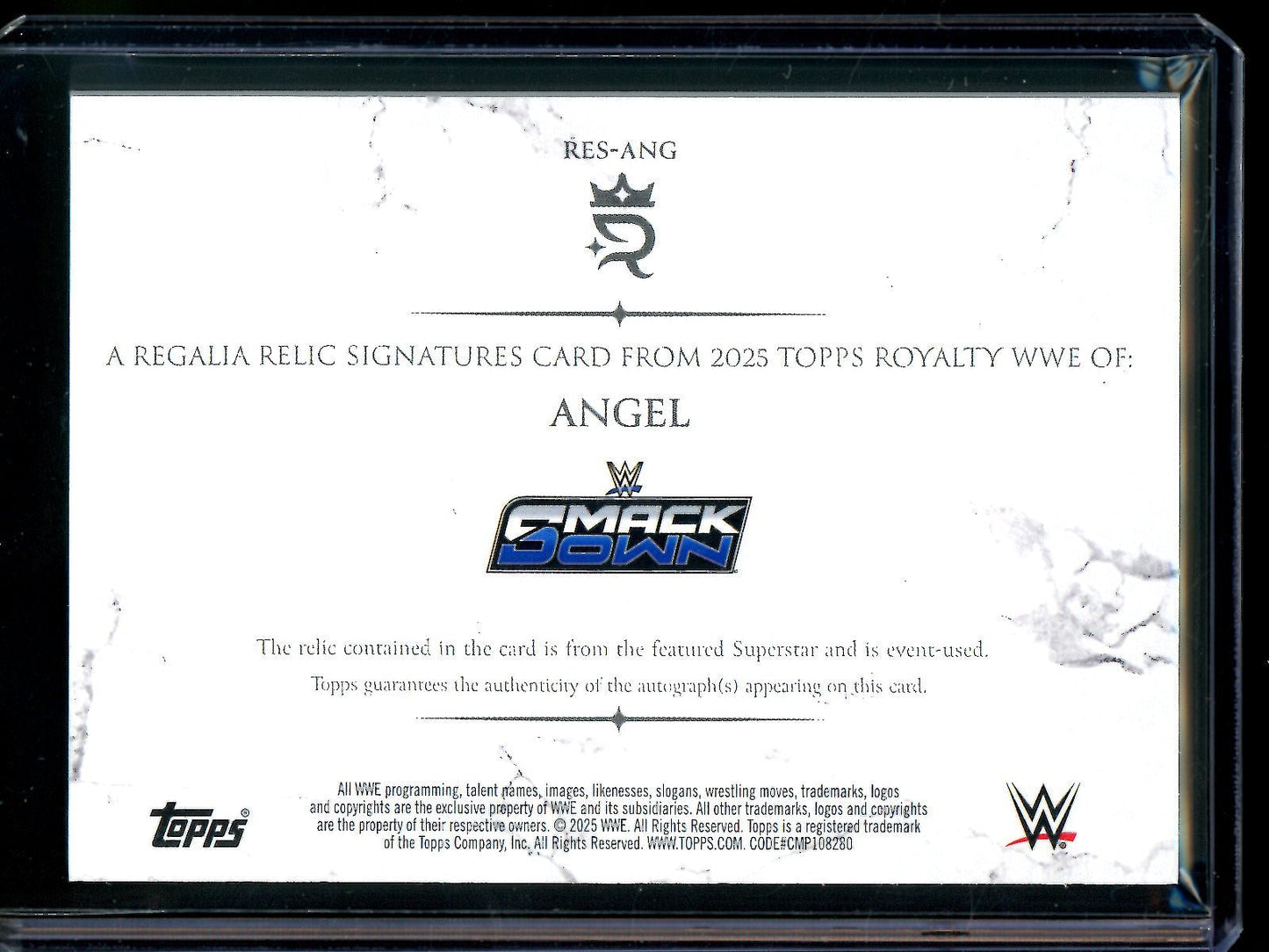 2025 Topps Royalty Angel Regalia Relic Signatures /50