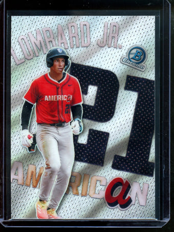 compare product 2026 Bowman Chrome George Lombard Jr Patchwork SSP #P-20 Yankees