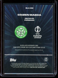 2026 Topps Chrome Daizen Maeda Black Lazer Autograph Celtic Football Club