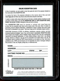 2026 Topps Chrome Kendry Paez Gold Geometric Refractor Autograph /50 Redemption RC Strasbourg Alsace