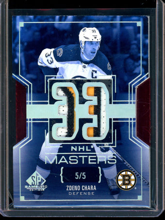compare product 2026 Upper Deck SP Game Used Zdeno Chara NHL Masters Dual Relic /5 