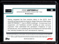 2025 Topps Chrome Kimi Antonelli Raywave Orange Rookie Refractor /25 Mercedes-AMG F1