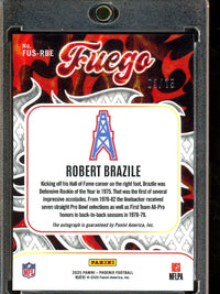 2025 Panini Phoenix Robert Brazile Fuego Autograph /15 Oilers