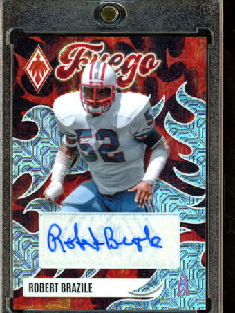 compare product 2025 Panini Phoenix Robert Brazile Fuego Autograph /15 Oilers