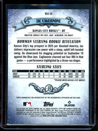 2026 Topps Bowman Chrome Jac Caglianone Sterling Autograph Refractor /150 Royals