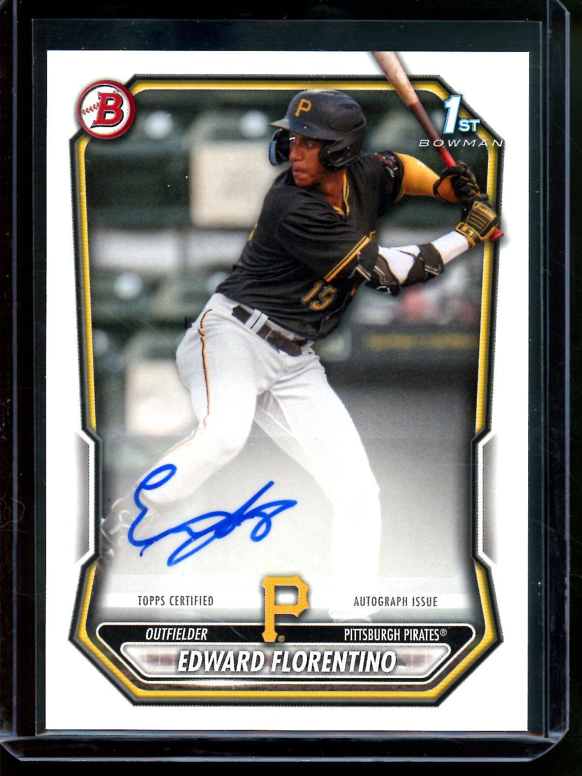 2026 Bowman Edward Florentino 1st Autograph Paper Pirates