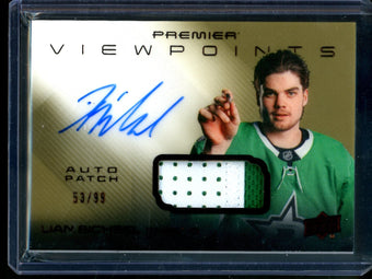 compare product 2025 Upper Deck Premier Lian Bichsel Bronze Autograph Patch Viewpoints /99 Stars