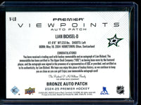 2025 Upper Deck Premier Lian Bichsel Bronze Autograph Patch Viewpoints /99 Stars