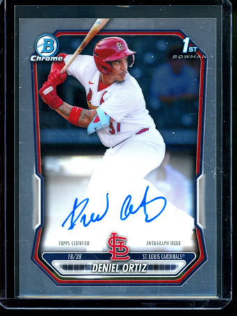 compare product 2026 Bowman Chrome Deniel Ortiz 1st Autograph Cardinals
