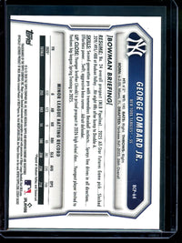 2026 Bowman Chrome George Lombard Jr Gold Geometric Refractor /50 Yankees