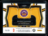 2025 Panini Select Rickea Jackson Courtside Action Tie Dye Autograph /25 Sparks
