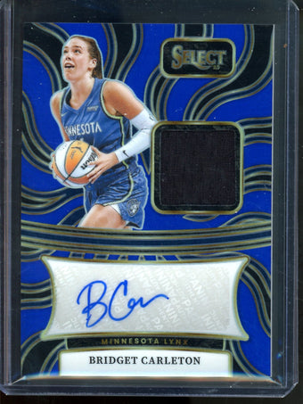 compare product 2025 Panini Select Bridget Carleton Blue Patch Autograph /49 Lynx