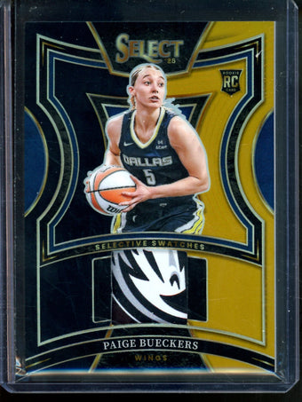 compare product 2025 Panini Select Paige Bueckers Selective Swatches Rookie Patch /5 Wings