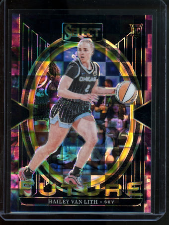 compare product 2025 Panini Select Hailey Van Lith Rookie Future /8 Sky