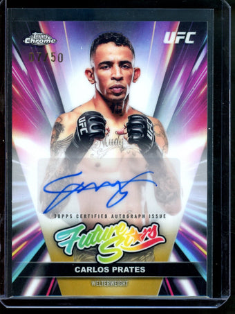 compare product 2026 Topps Chrome Carlos Prates Future Stars Autograph Gold /50