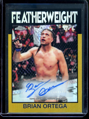 compare product 2026 Topps Chrome Brian Ortega Gold 1986 Autograph /50