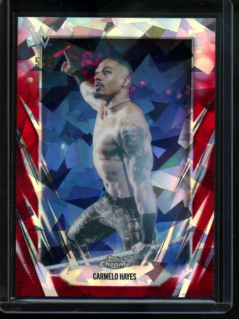 compare product 2026 Topps Sapphire Carmelo Hayes Red Sapphire Refractor /5