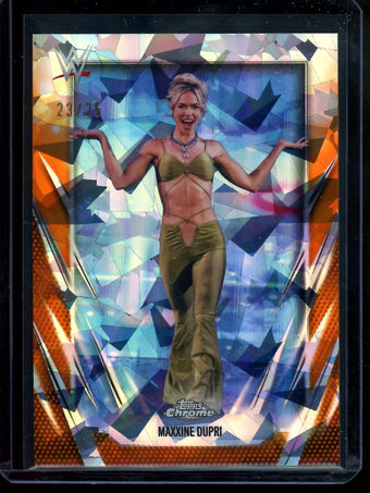 compare product 2026 Topps Sapphire Maxxine Dupri Orange Sapphire Refractor /25