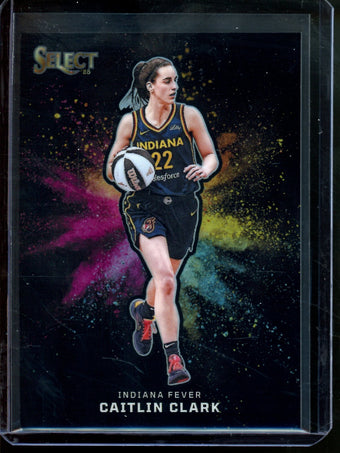 compare product 2025 Panini Select Caitlin Clark Color Blast Case Hit Fever