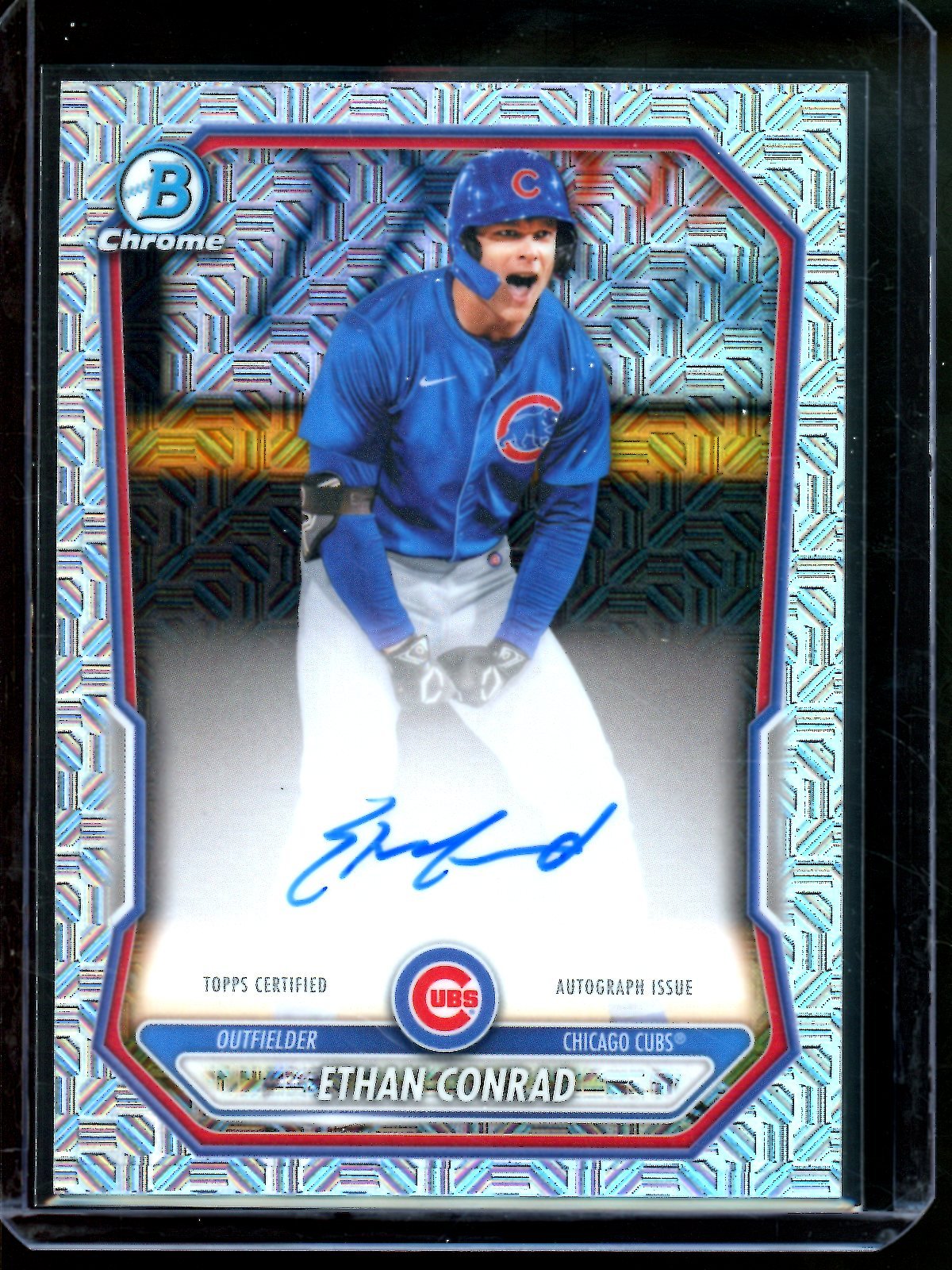 2026 Bowman Chrome Ethan Conrad Mojo Autograph Refractor Cubs