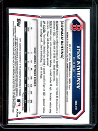 2026 Bowman Chrome Kyson Witherspoon Red Mojo Autograph /5 Red Sox